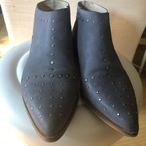 Free people studded ankle boots.